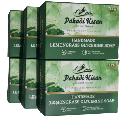 Lemongrass Glycerine Soap (Pack of 6)