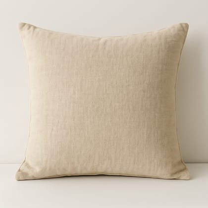 Premium Beige Cotton Pillow