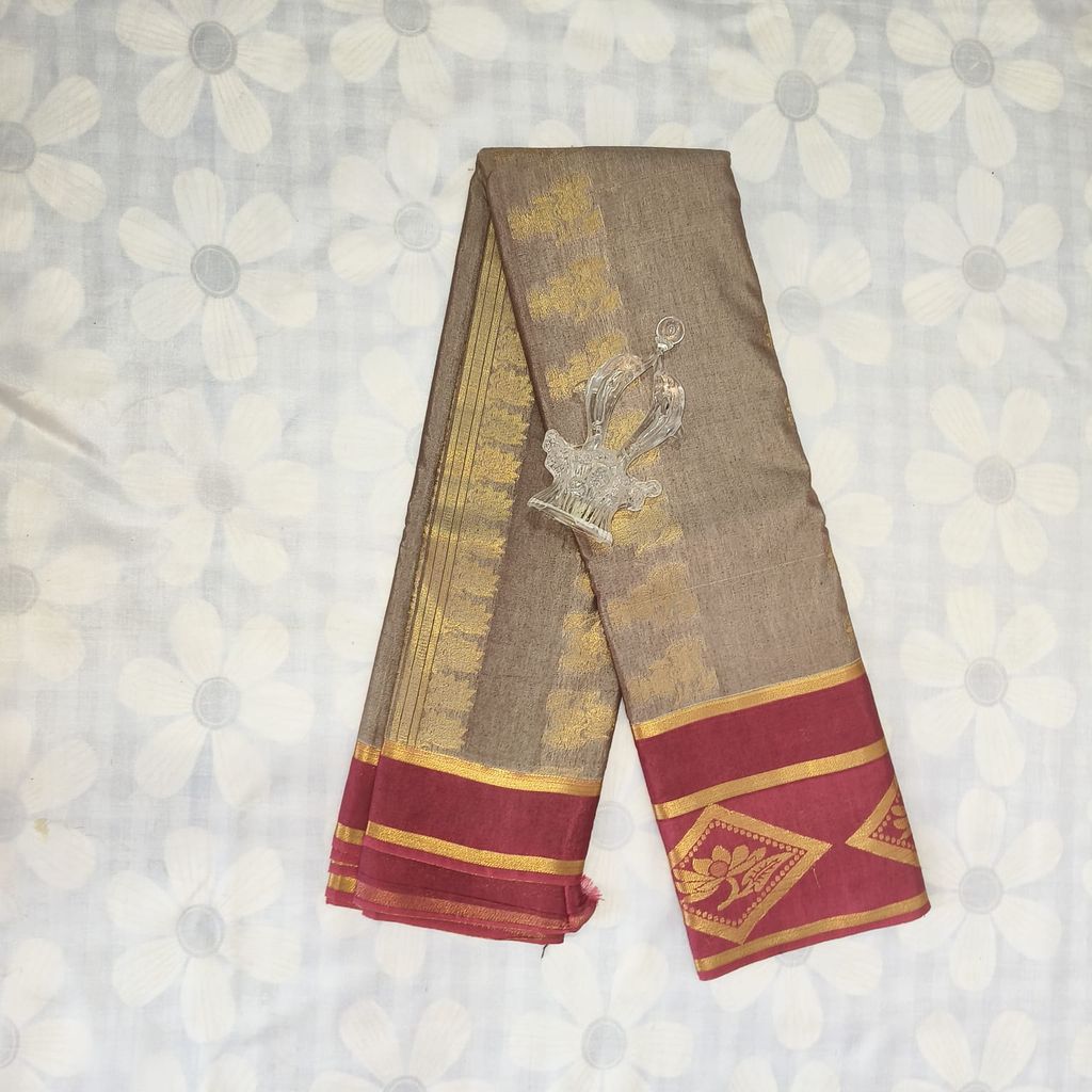 Silk Cotton Saree with Blouse