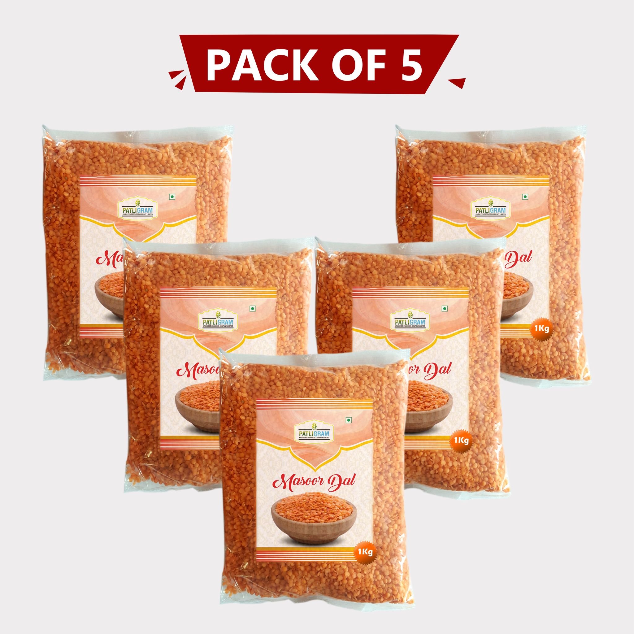 Masoor Dal (Pack of 5)