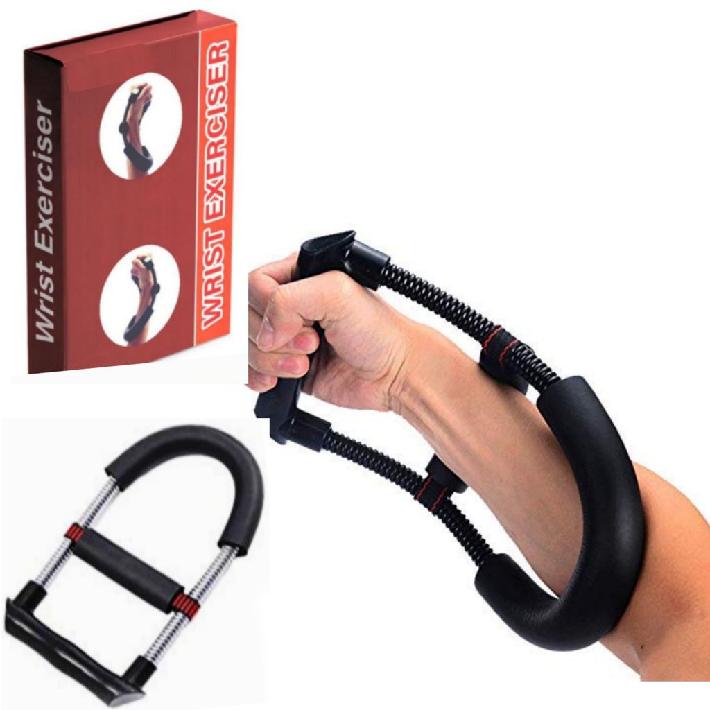 Wrist and Forearm Strengthener Exercise Equipment, Adjustable Hand Grip Trainer for Strength and Flexibility (Set of 1 Black)