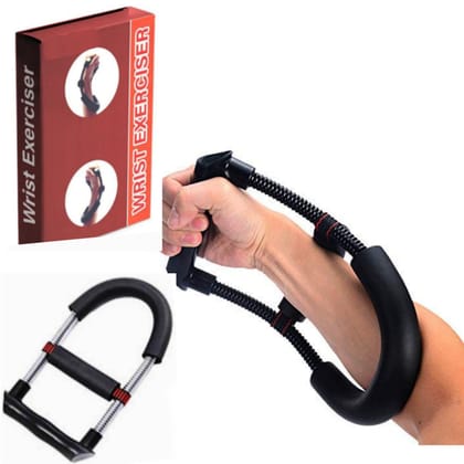 Wrist and Forearm Strengthener Exercise Equipment, Adjustable Hand Grip Trainer for Strength and Flexibility (Set of 1 Black)