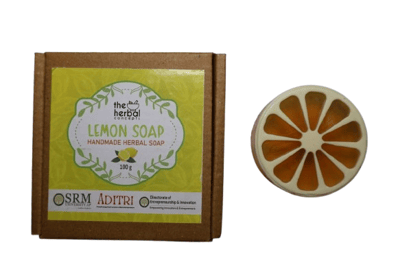 The Herbal Concepts Lemon Soap - Handmade Herbal Soap, 100g