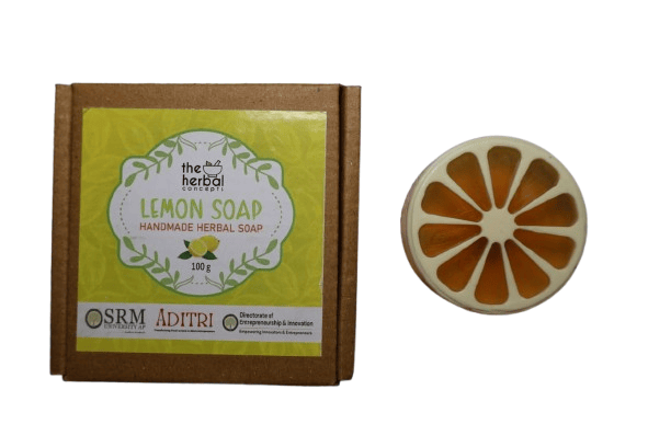 The Herbal Concepts Lemon Soap - Handmade Herbal Soap, 100g