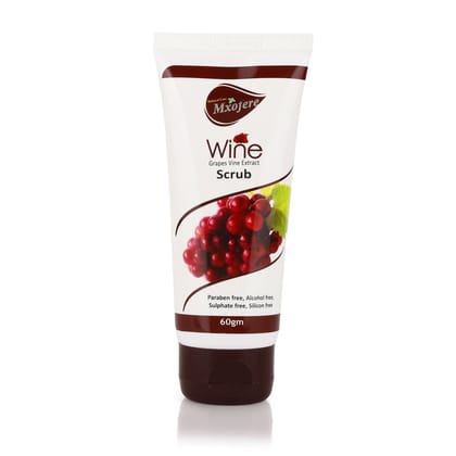 Mixofere Wine Scrub - Grapes Vine Extract for Radiant Skin - 60gm