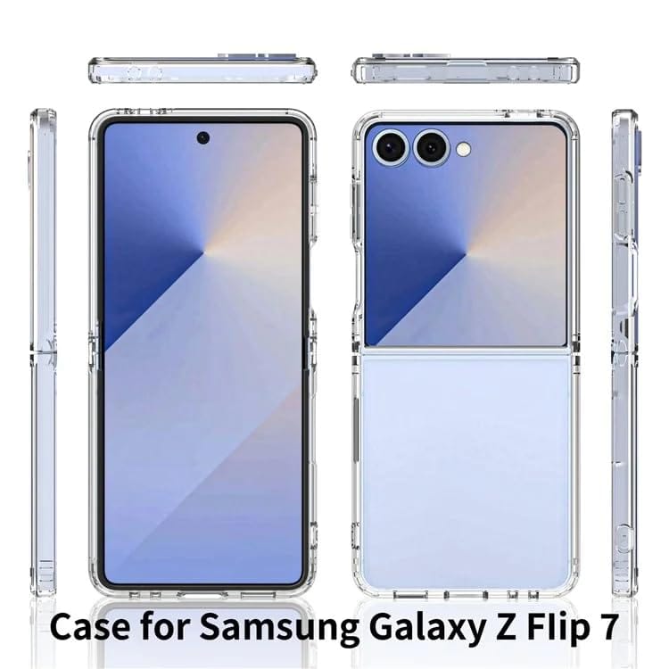 Samsung Galaxy Z Flip 7 5G Hard Transparent Back Cover