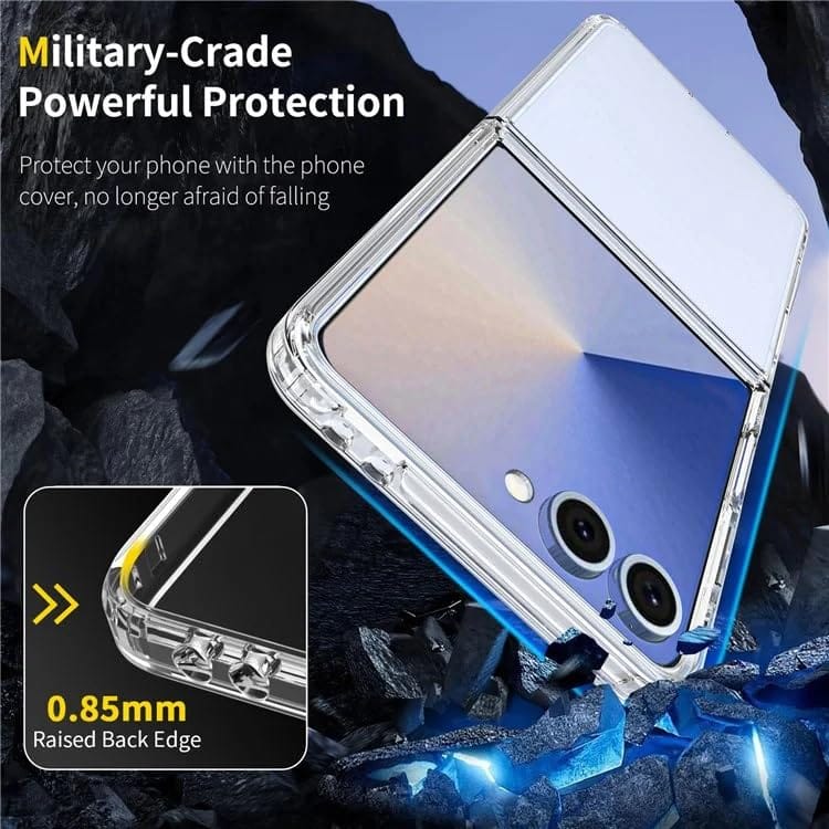 Samsung Galaxy Z Flip 7 5G Hard Transparent Back Cover