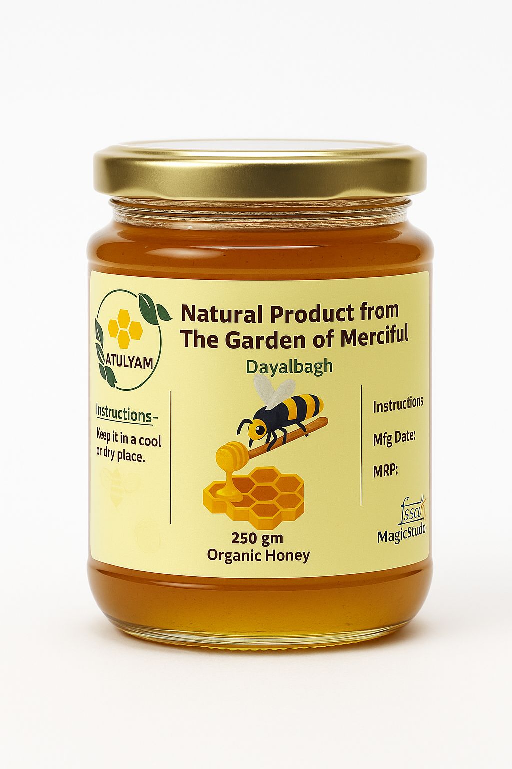 Atulyam Raw Organic Honey – 100% Pure & Natural Goodness from the Hive