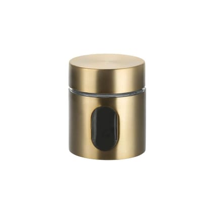 The Bean Co Roasters Mini Canister | 125 ML Capacity | Stainless Steel and Glass |Airtight Mini Coffee Canister (Gold) The Bean Co Roasters Mini Canister | 125 ML Capacity | Stainless Steel and Glass |Airtight Mini Coffee Canister (Gold)