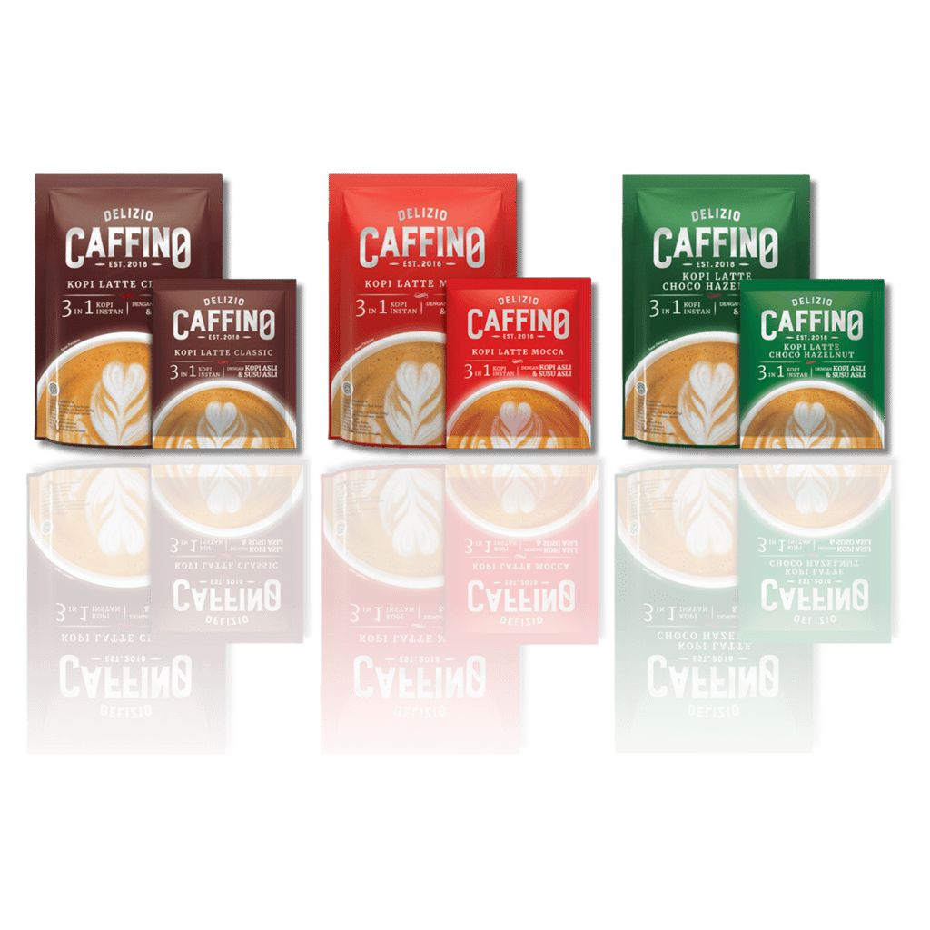 CAFFINO Cappuccino Classic Coffee with Real Milk & Real Coffee, 200g Pack (10 Sachet X 20g), Instant Coffee, The Product of Indonesia (Imported)