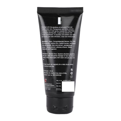 Mxofere Activated Charcoal Face Wash - Cleansing & Refreshing