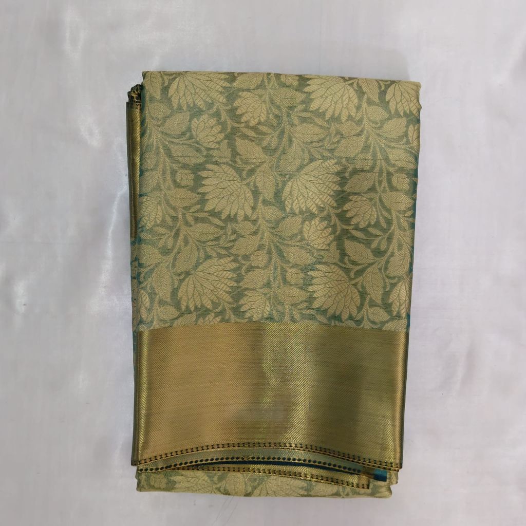 Bridal Tissue Cotton Saree with Blouse