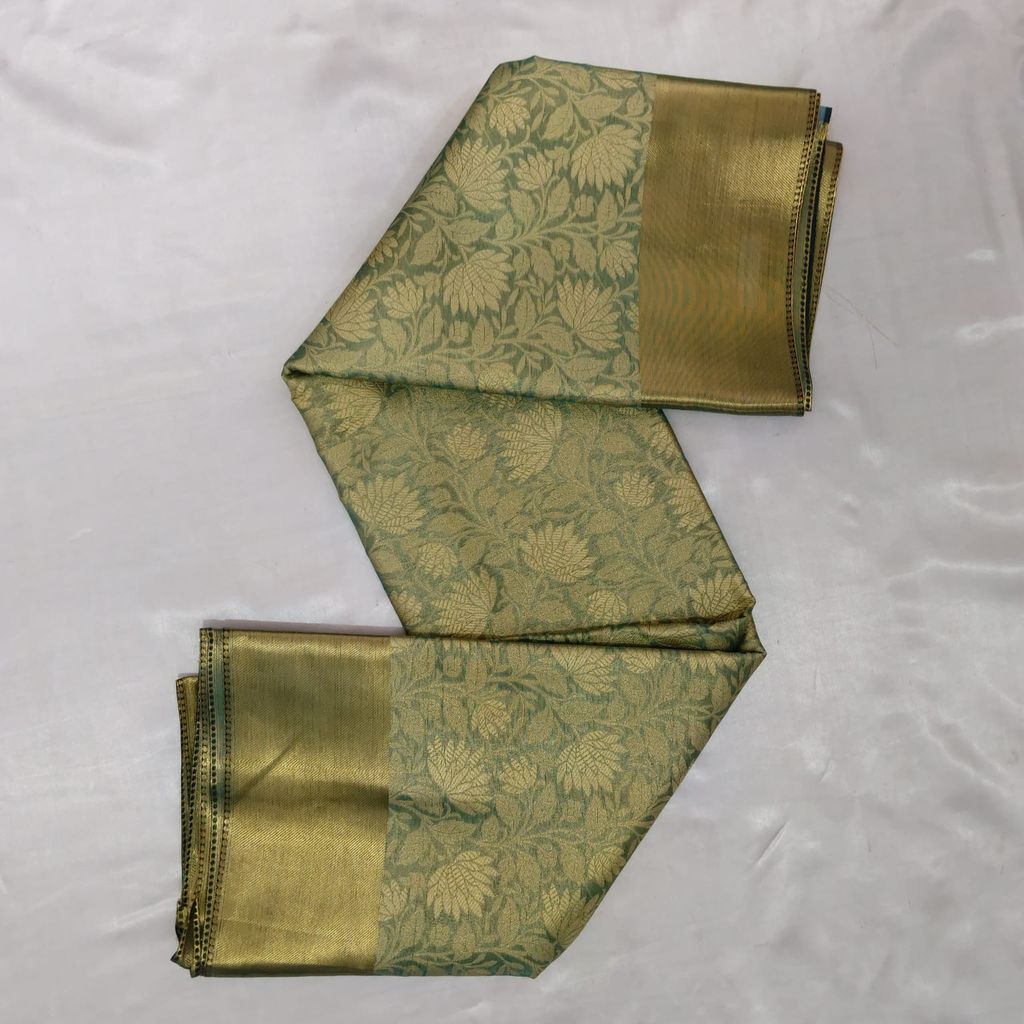 Bridal Tissue Cotton Saree with Blouse