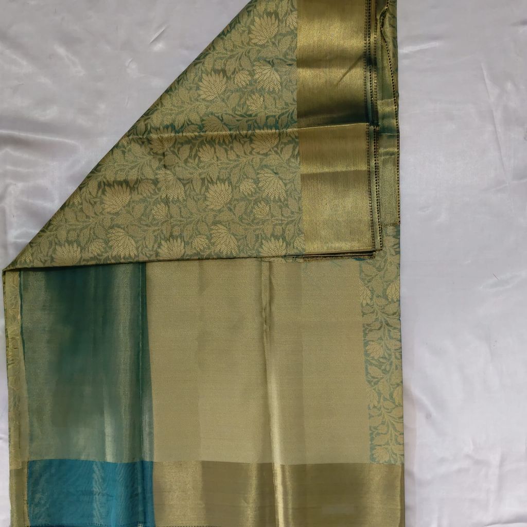 Bridal Tissue Cotton Saree with Blouse