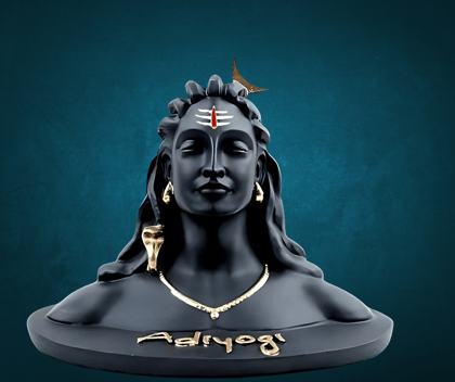 Adiyogi Statue - Lord Shiva Bust - Spiritual Home Decor