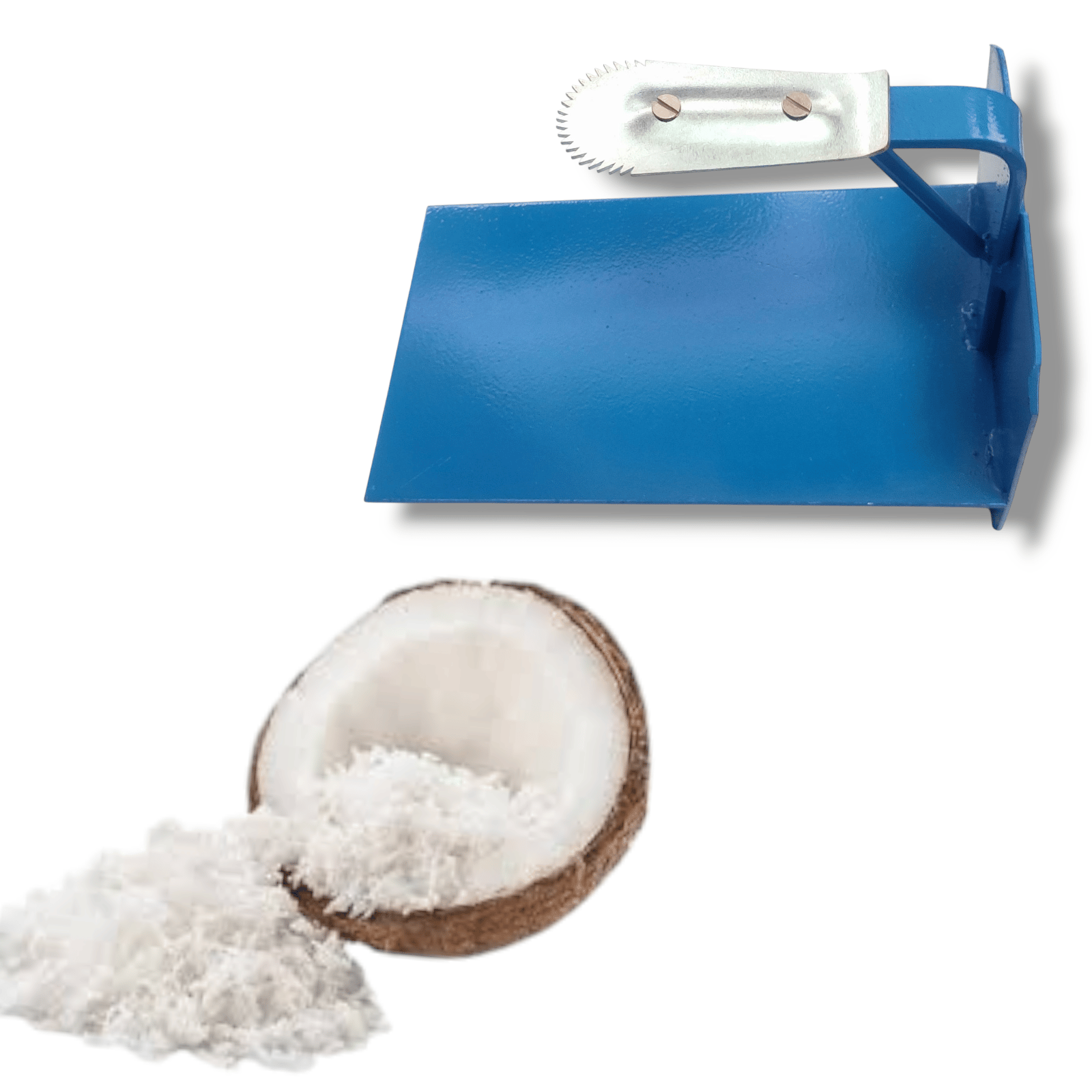 TRADITIONAL , MANUAL - COCONUT SCRAPER, COCONUT GRATER - Iron body  ( PAINTED), IRON BLADED - COCONUT SCRAPER, GRATER, TABLE BASED FOR EASY GRATING OF COCONUT