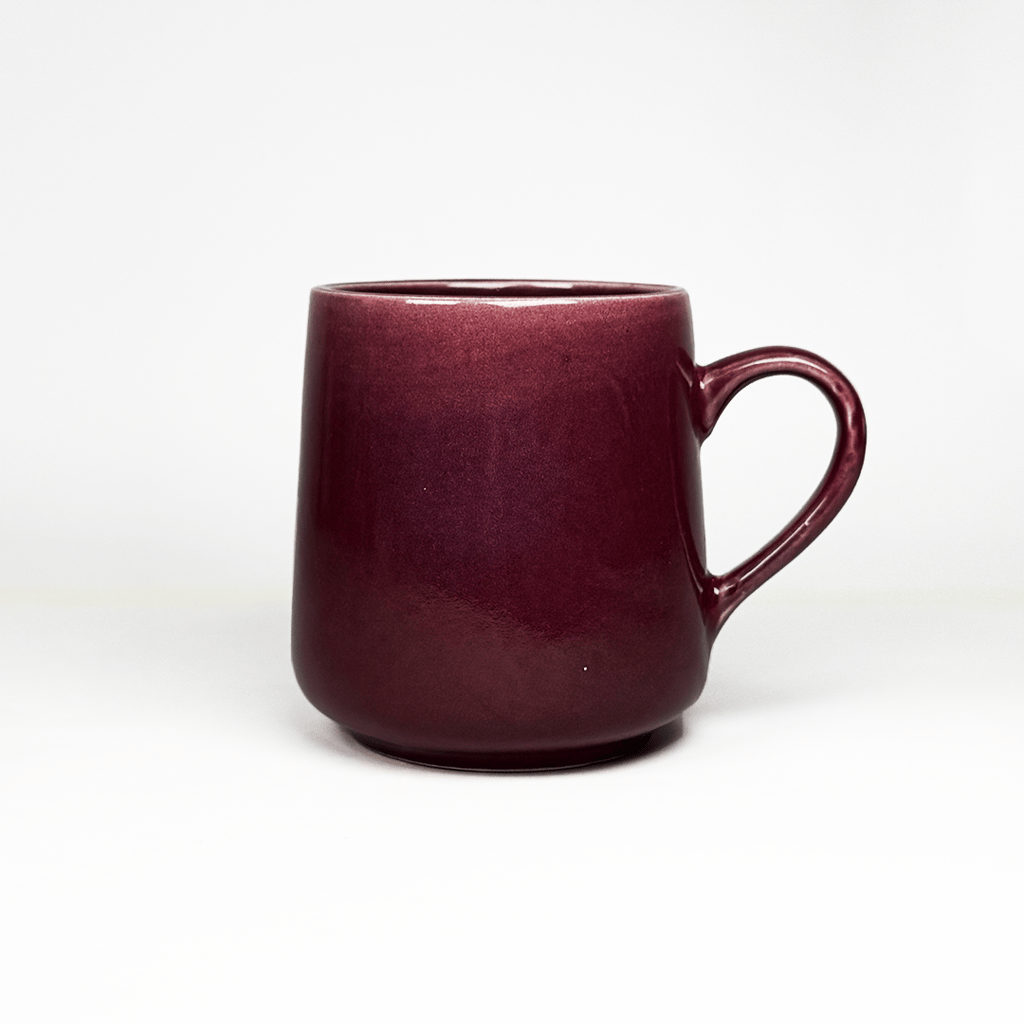 Heritales Dark Merlot Ceramic Mug for Coffee, Milk & Tea Lovers – 350 ML | Handcrafted in India |Vegan, Bone China-Free | Microwave, Dishwasher & Freezer Safe | Premium Artisanal Mug–  Set of 1