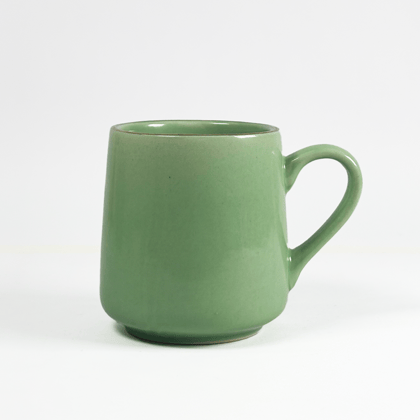 Heritales Sage Green Ceramic Mug for Coffee, Milk & Tea Lovers – 350 ML | Handcrafted in India | Vegan, Bone China-Free | Microwave, Dishwasher & Freezer Safe | Premium Artisanal Mug–  Set of 1 