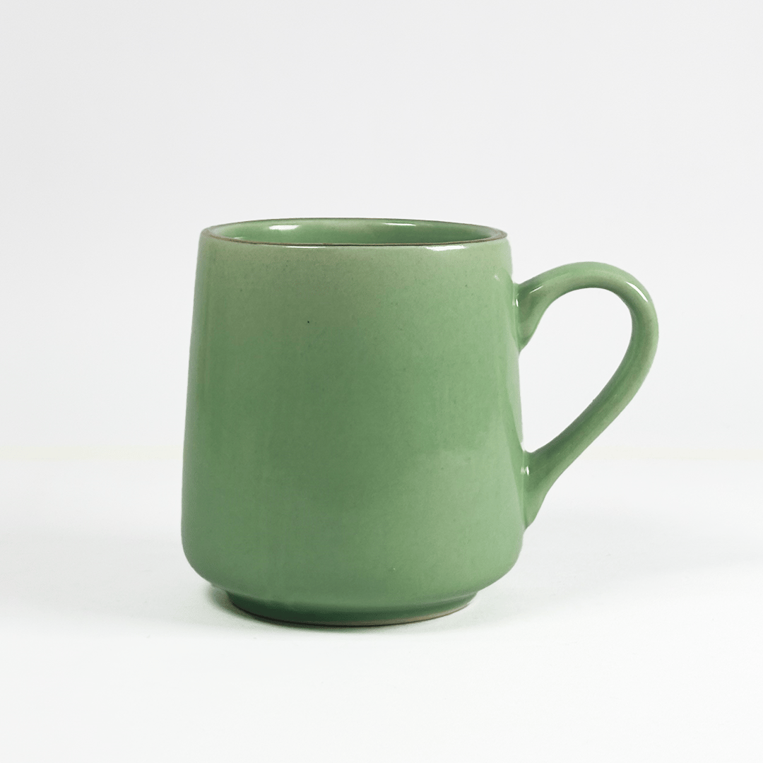 Heritales Sage Green Ceramic Mug for Coffee, Milk & Tea Lovers – 350 ML | Handcrafted in India | Vegan, Bone China-Free | Microwave, Dishwasher & Freezer Safe | Premium Artisanal Mug–  Set of 1 