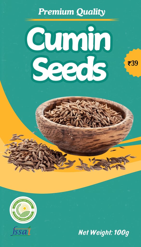 Cumin Seeds - Digestive, Anti-Inflammatory & Antioxidant - 100gm