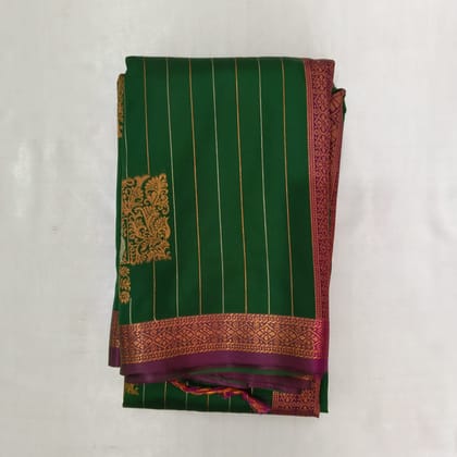 Vairaoosi Soft Silk Saree with Blouse - Green