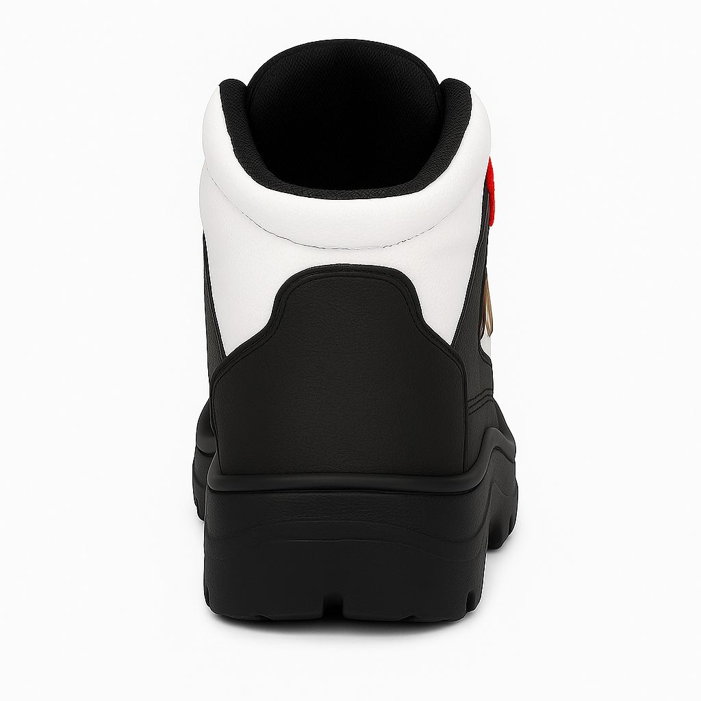 WUGO::Latest Fabulous Men Solid Faux Leather Gun Boots | Stylish Lace-up Casual Boots with PVC Sole For Men's & Boys (Free Home Delivery)