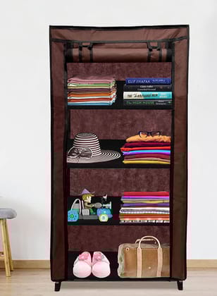 PHILOSHOP Portable Fabric Closet Wardrobe Clothes Storage Organizer