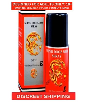 DRAGON SUPER DOOZ 34000 DELAY SPRAY with Extra Vitamin 'E' | Original & Effective Delay Spray for Long-Lasting DRAGON SUPER DOOZ 34000 DELAY SPRAY with Extra Vitamin 'E' | Original & Effective Delay Spray for Long-Lasting