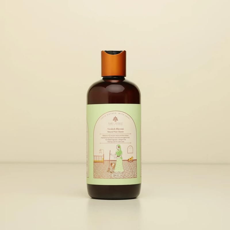 Baby Forest Swaksh Bhoomi Natural Floor Cleaner | Made with Finest Ayurvedic Ingredients | Vegan & Sulphate-Free | Cruelty-Free |Ayurvedic | 300 ml