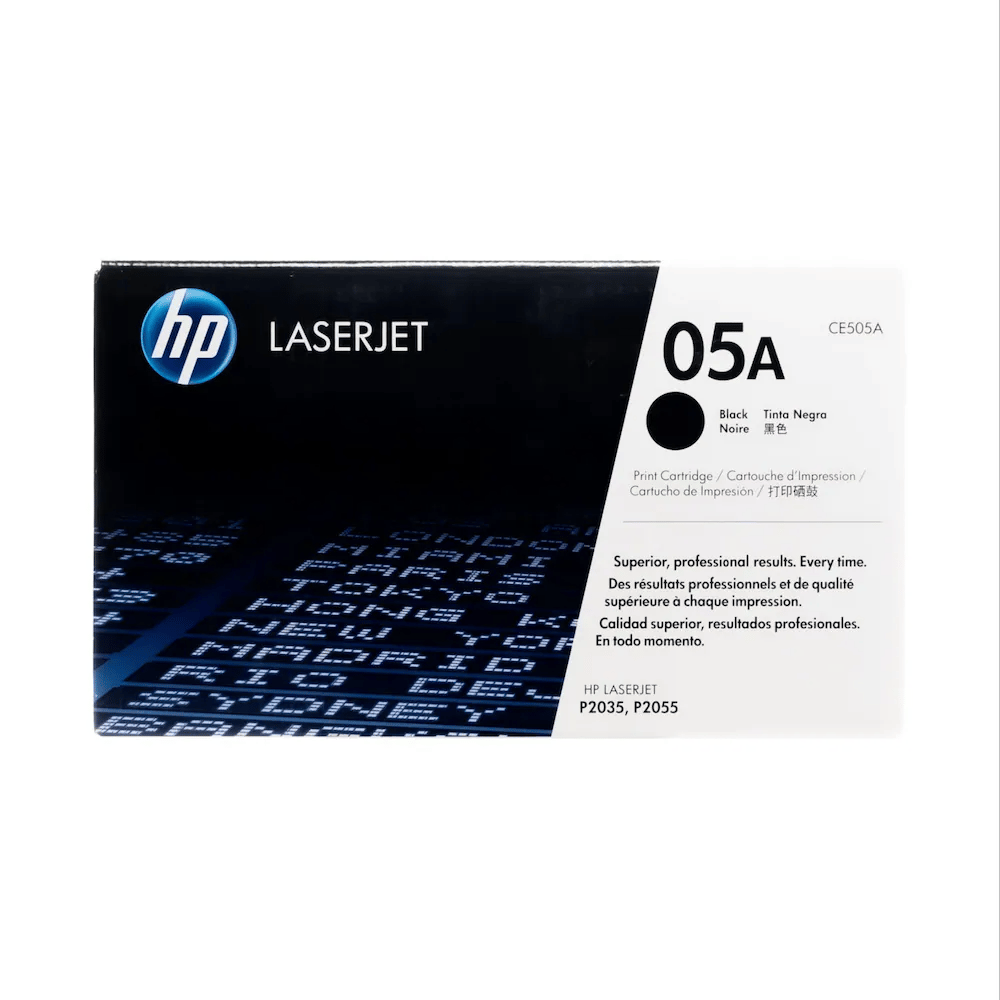HP 05A Black Original LaserJet Toner Cartridge (CE505A) for HP LaserJet P2035, P2035n, P2055, P2055d, P2055dn Printers
