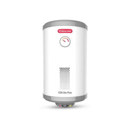 Racold CDR DLX Plus 15L Vertical Energy Efficient Storage Water Heater(Geyser) with Free Standard Installation & Pipes | Temperature Display | Temperature Knob | Titanium Enameled Coating Racold CDR DLX Plus 15L Vertical Energy Efficient Storage Water He
