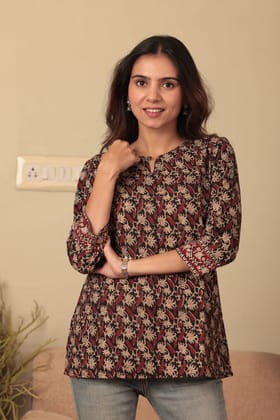 JAIPUR HANDBLOCK PRINT New collection of cotton hand printed short kurti 46