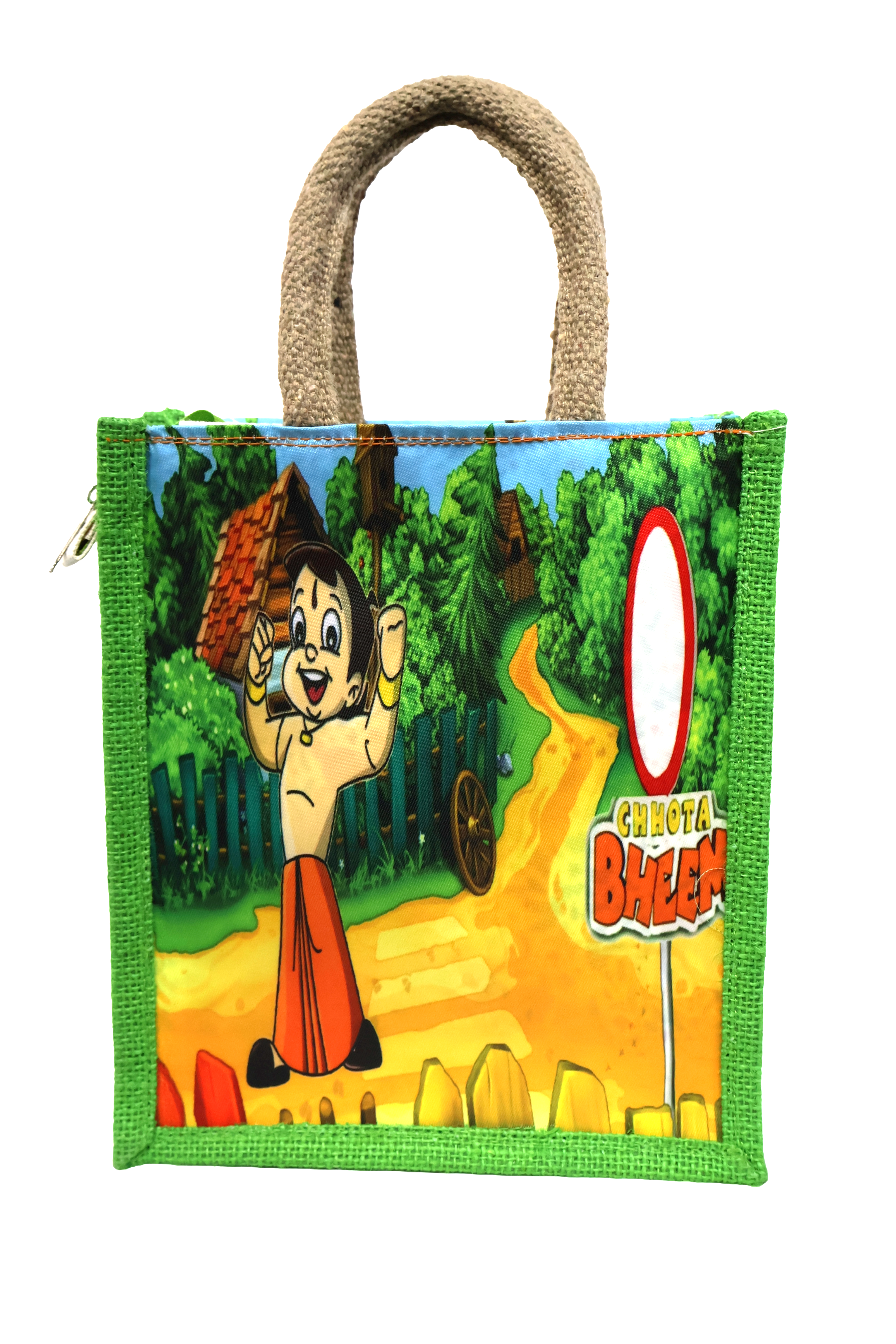 Chhota Bheem Printed Jute Lunch Bag