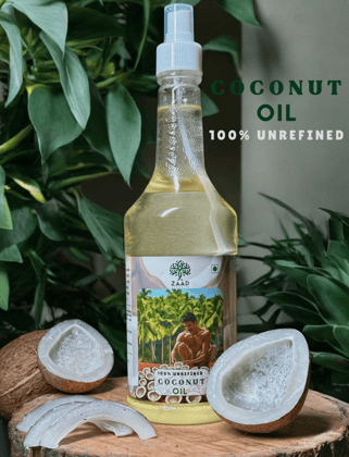 Cooking Spray | Coconut Oil Spray - 750 ml, | Organic Coconut Oil | Unrefined Oil | Natural and Pure Oil | No Chemicals, No Additives | ZAAD ORGANICS