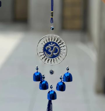 Om Wind Chime - Spiritual Decor, Good Luck Charm, Home & Garden