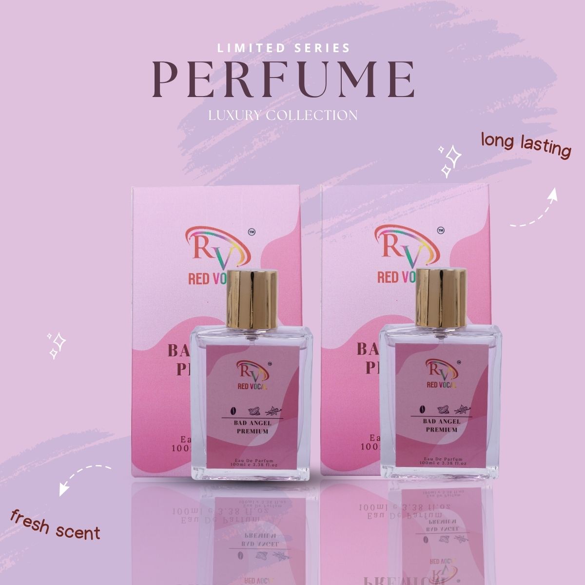 Red Vocal Bad Angel Premium Eau De Parfum 100ml For Women Buy Set of 2 (100x2)