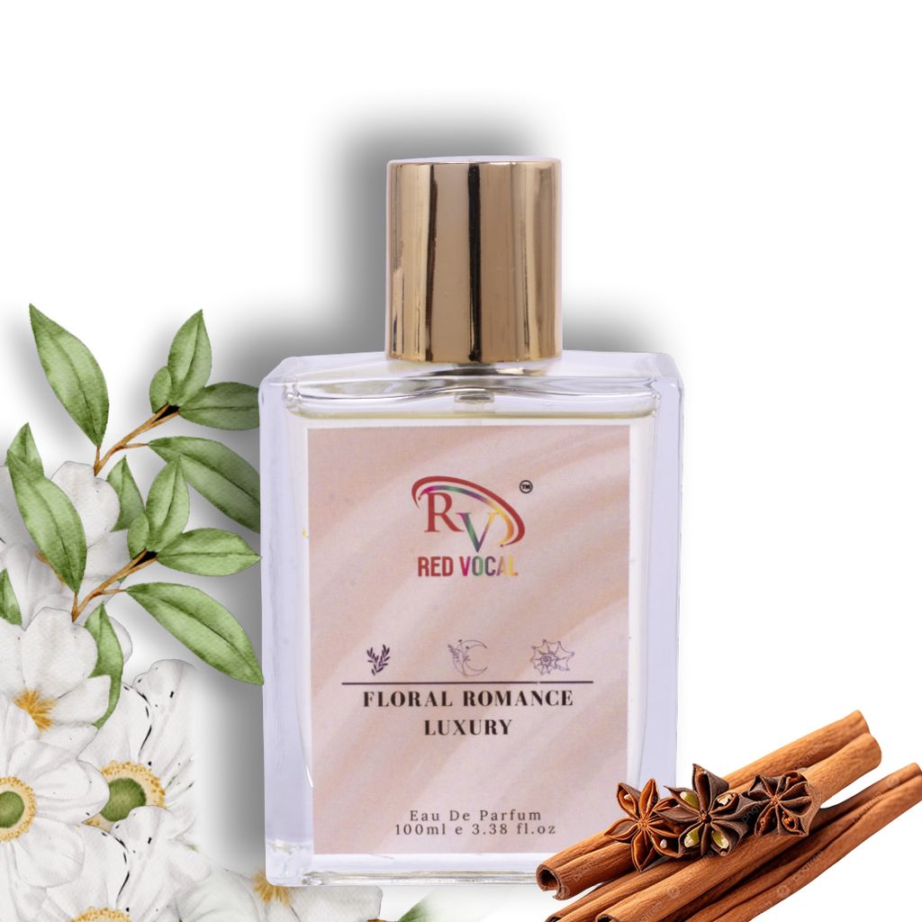 Red Vocal Floral Romance Luxury (Women) with White Oud Luxury (Unisex) 100ml Perfume Spray Set of – 2 (100mlx2)