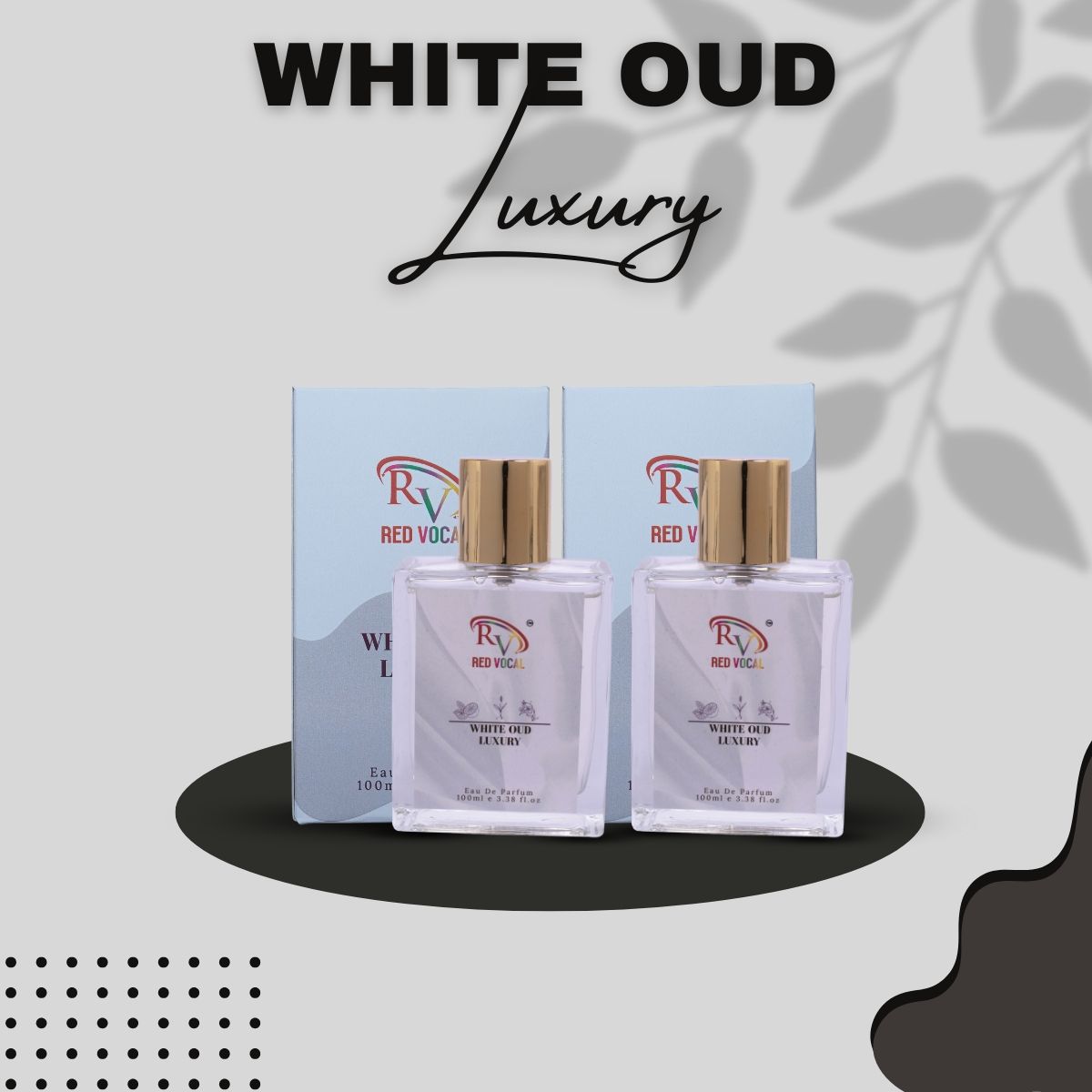 Red Vocal White Oud Luxury Eau De Parfum 100ml For Unisex Buy Set of 2 (100mlx2)