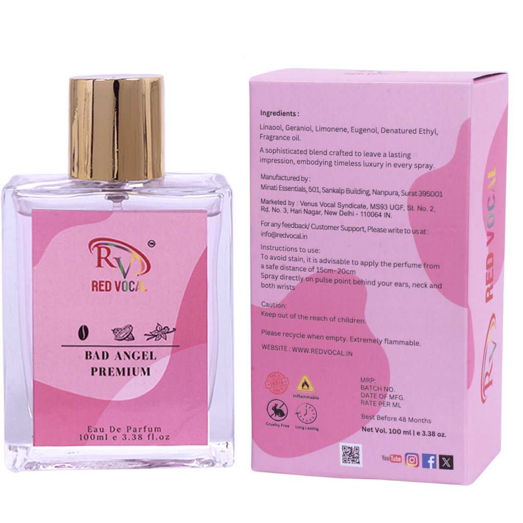 Red Vocal Bad Angel Premium with White Oud Luxury and Wild Rock Premium 100ml Combo Perfume Spray 3*100ml