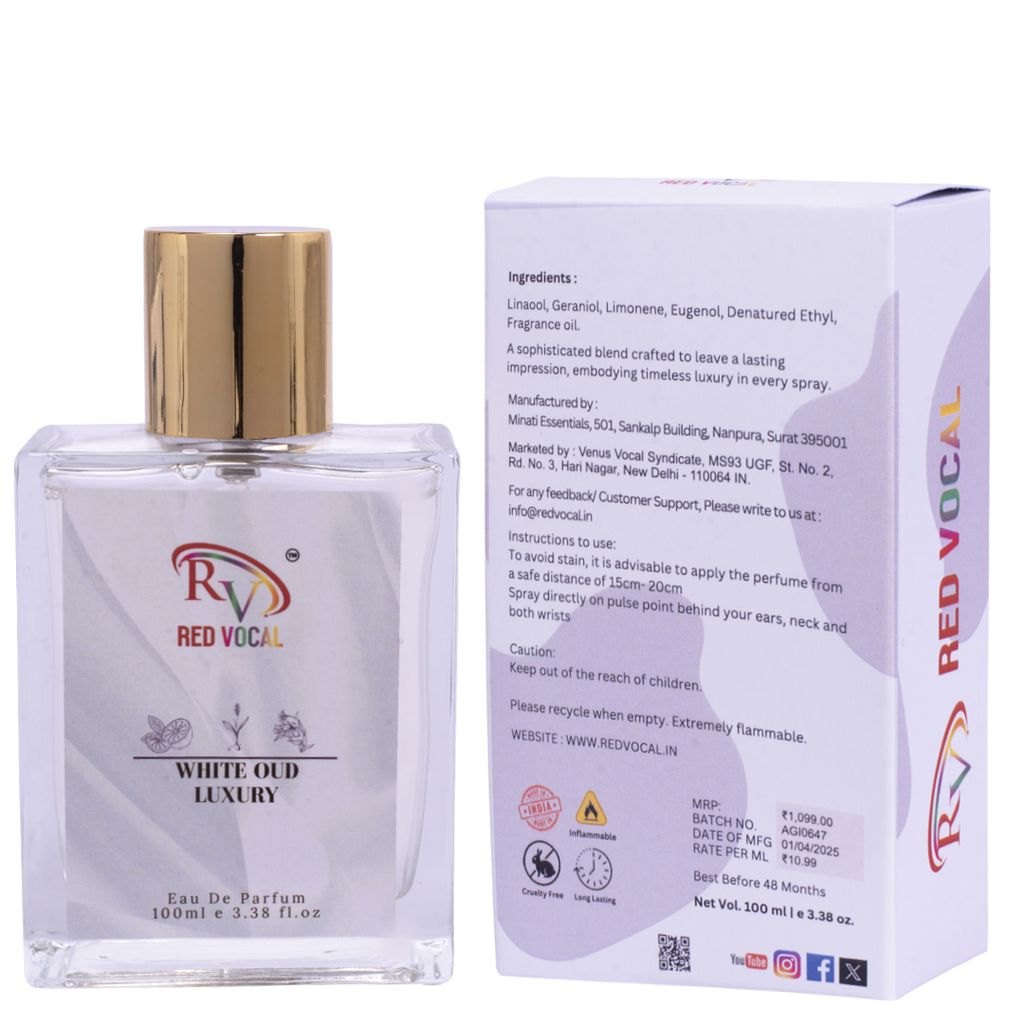 Red Vocal Bad Angel Premium with White Oud Luxury and Wild Rock Premium 100ml Combo Perfume Spray 3*100ml