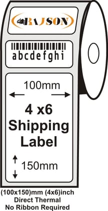 Rajson Shipping Label Rolls 4x6 Inches