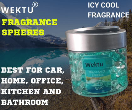 Wektu Icy Cool Fragrance Spheres - Best for Car, Home & Office - Wish