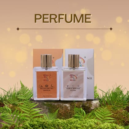 Red Vocal Millionaire Men Premium (Men) with Floral Romance Luxury (Women) 100ml Perfume Spray Combo – 2 x 100ml
