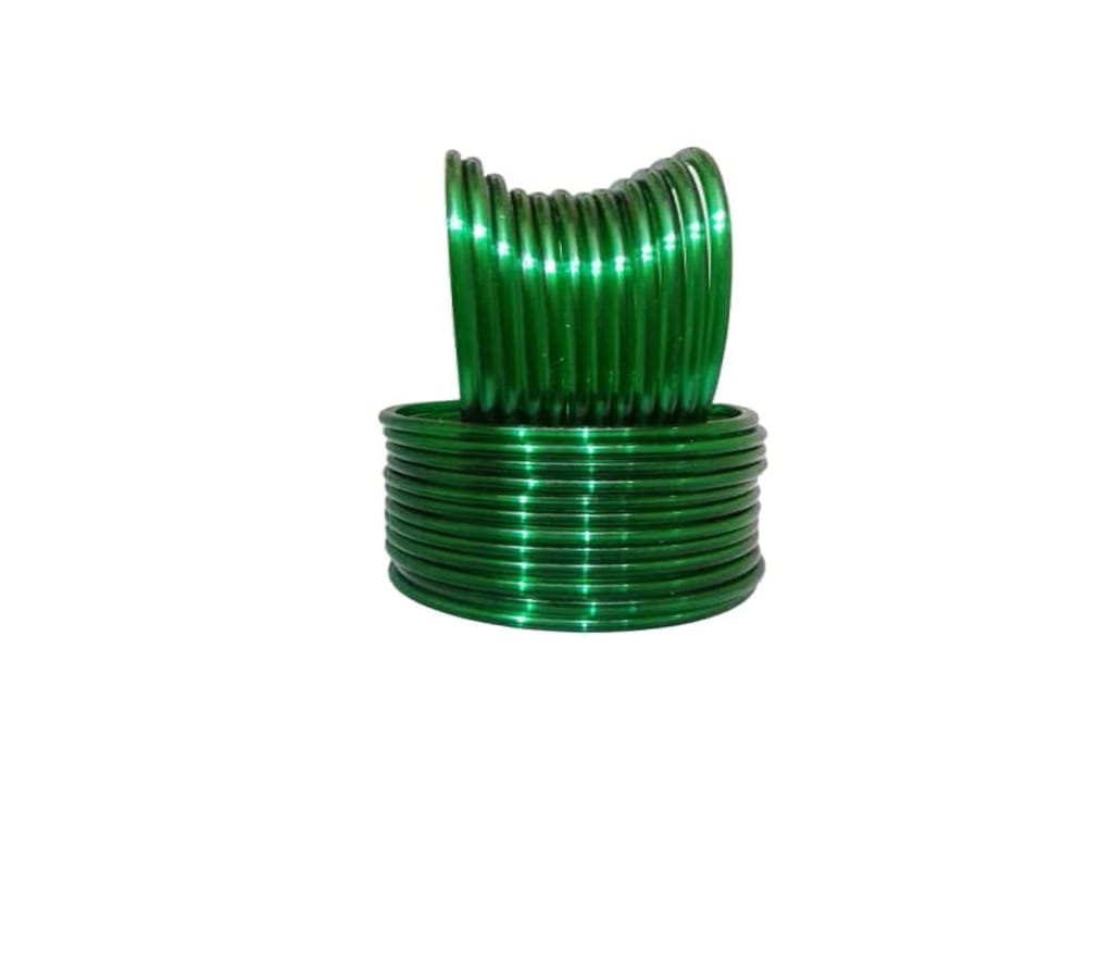 Green Glass Bangles - Elegant & Vibrant Jewelry