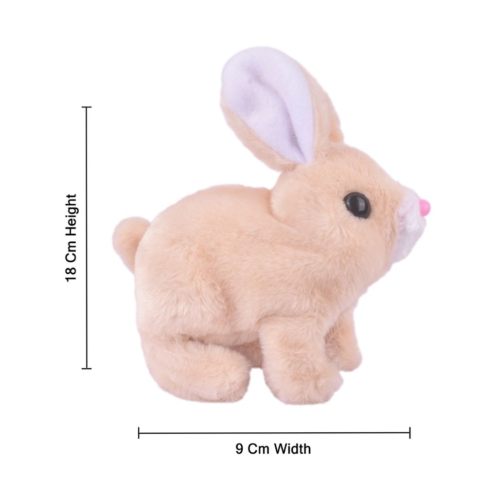 Walking Rabbit with Light (Brown) | Walking Rabbit Toy | Bunny Rabbit Toys | Rabbit Toy | Bunny Toys | Toy Rabbit | Best Bunny Toys | Rabbit Play Toys | Realistic Bunny Toy