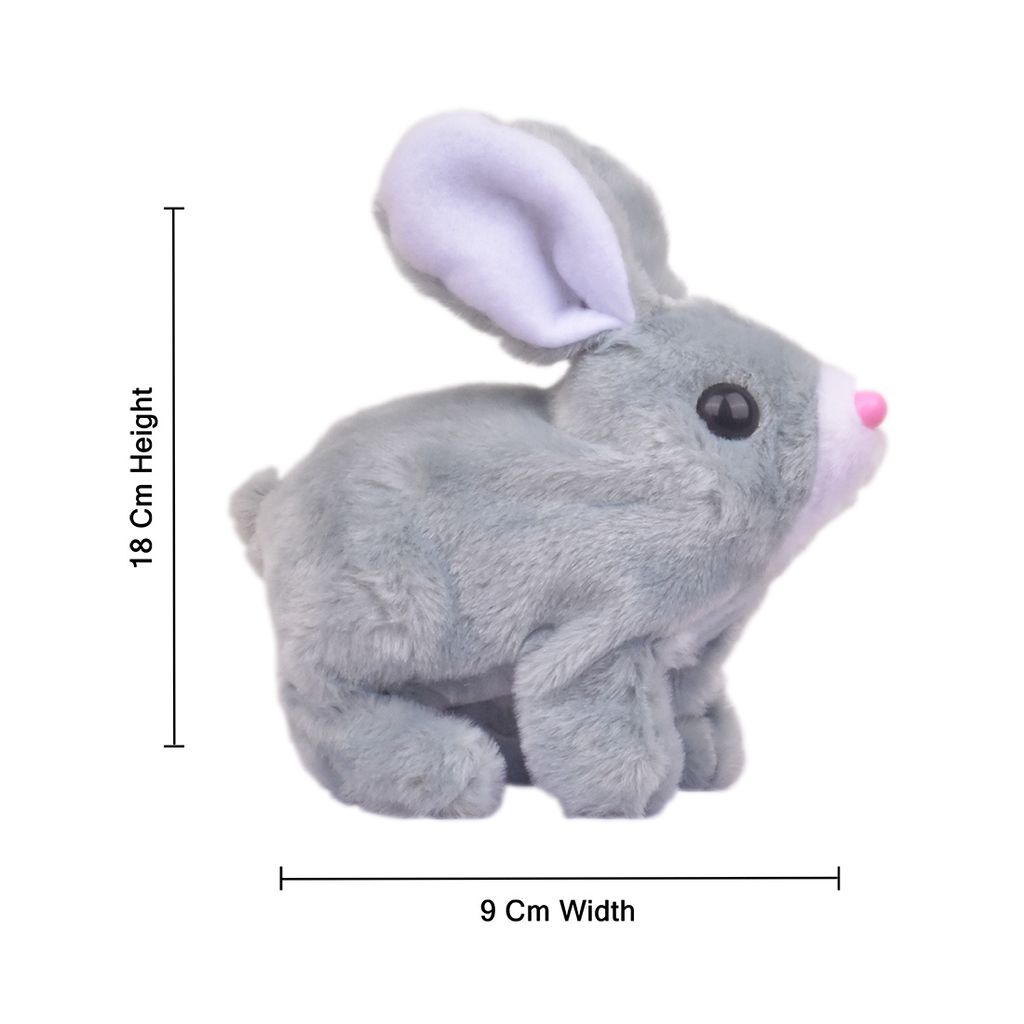 Walking Rabbit with Light (Grey) | Walking Rabbit Toy | Bunny Rabbit Toys | Rabbit Toy | Bunny Toys | Toy Rabbit | Best Bunny Toys | Rabbit Play Toys | Realistic Bunny Toy