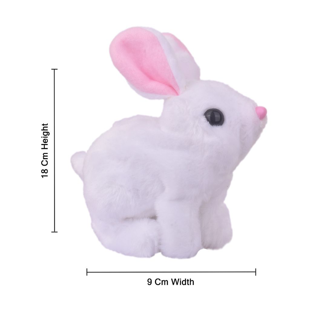 Walking Rabbit with Light (White) | Walking Rabbit Toy | Bunny Rabbit Toys | Rabbit Toy | Bunny Toys | Toy Rabbit | Best Bunny Toys | Rabbit Play Toys | Realistic Bunny Toy | Cute Rabbit Toy