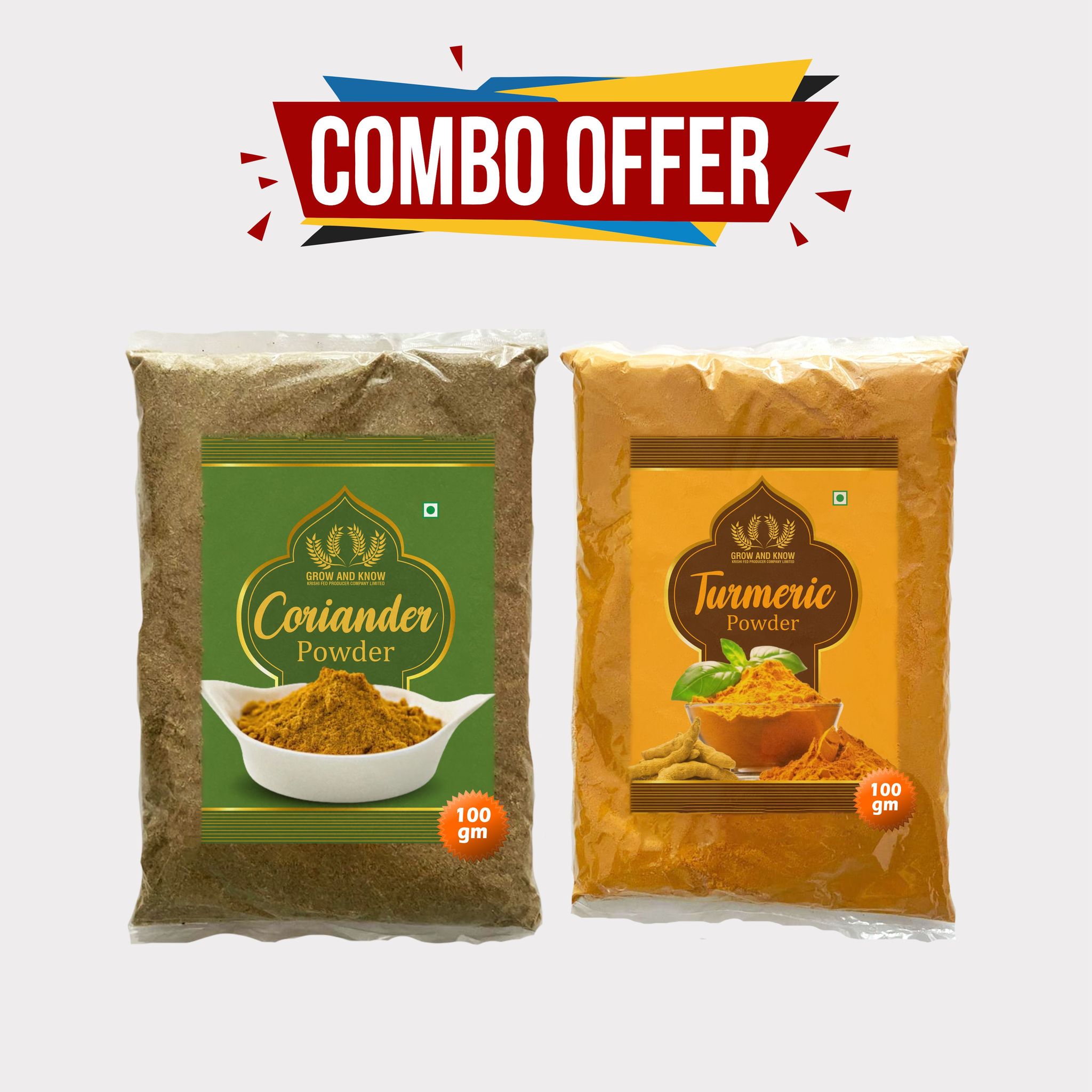 Combo Pack of Haldi and Dhaniya Powder