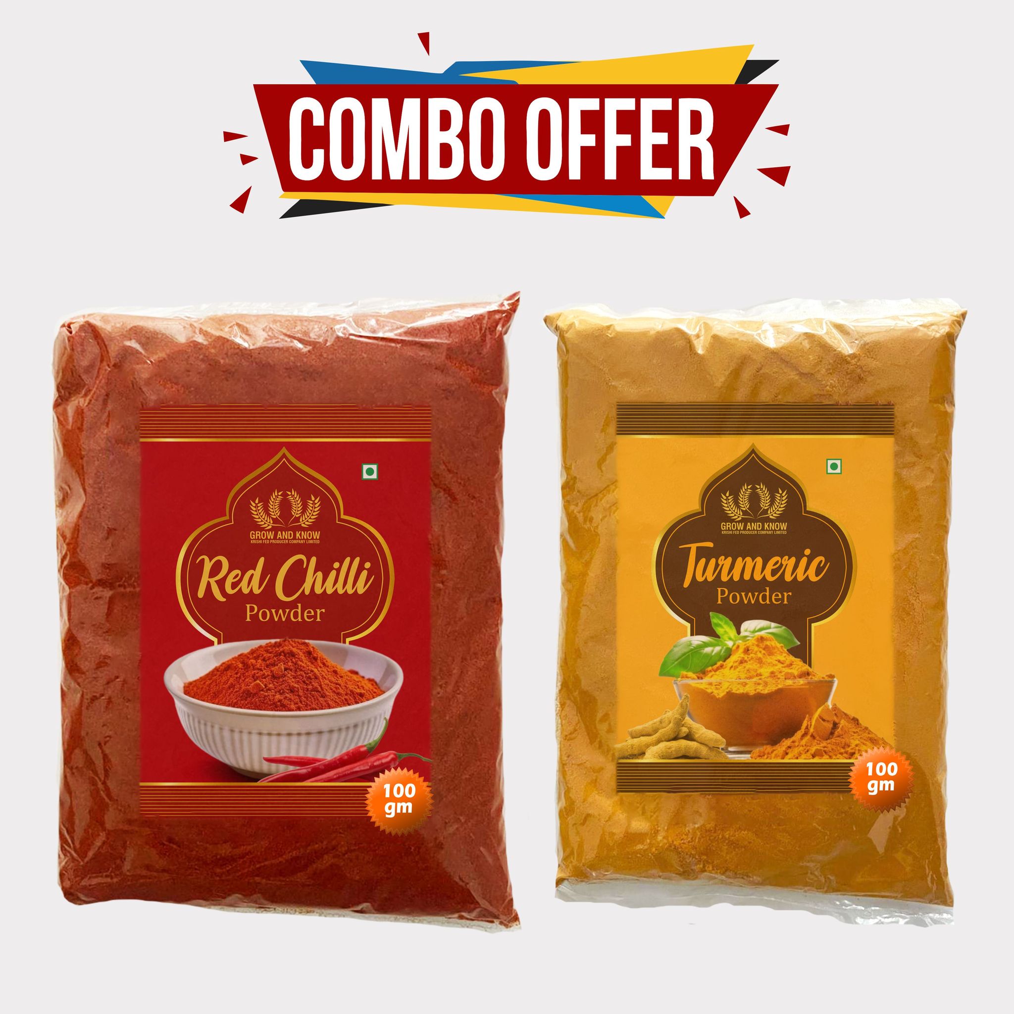 Combo Pack of Haldi and Mirchi Powder