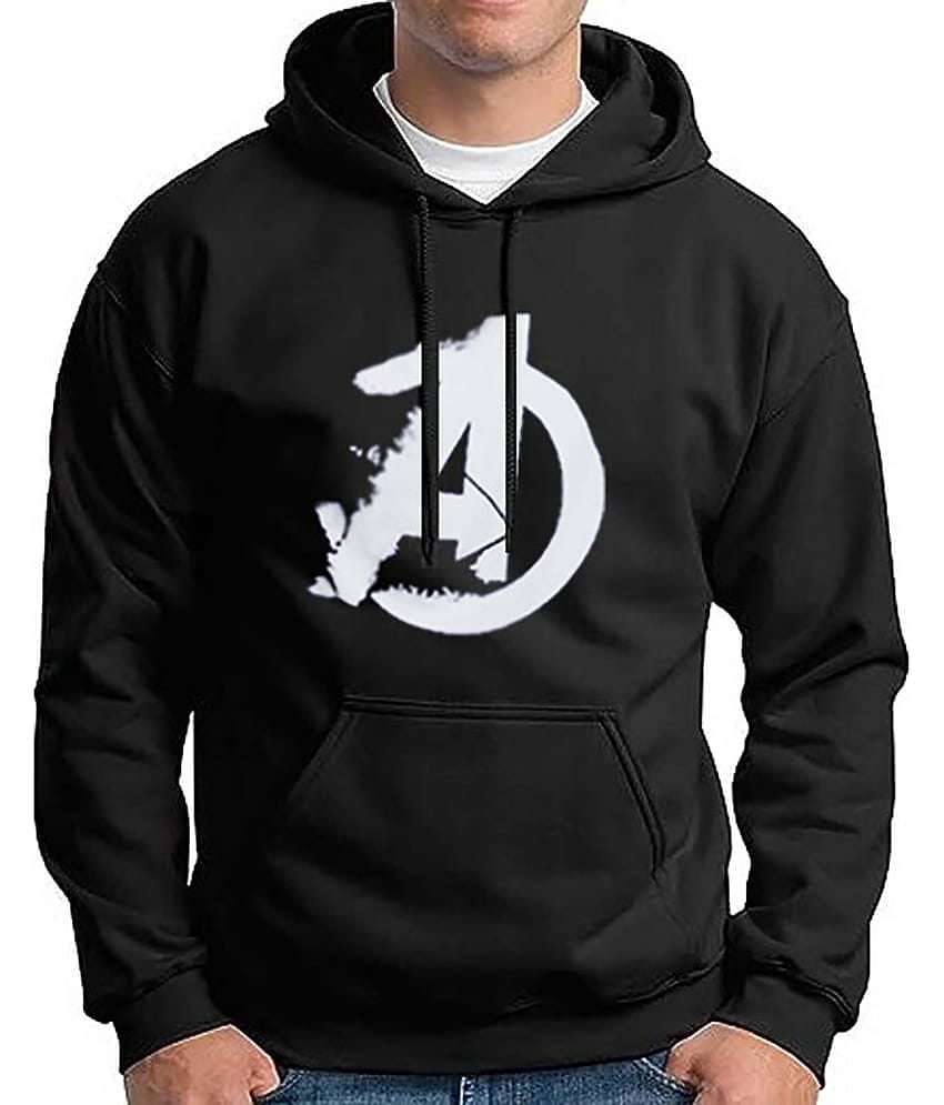 code yellow Fleece Hooded Men's Sweatshirt - Black ( Pack of 1 )